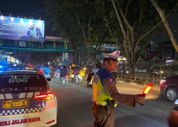 Pasca Pemilu 2024, Ditlantas Polda Riau Tingkatkan Patroli Blue Light