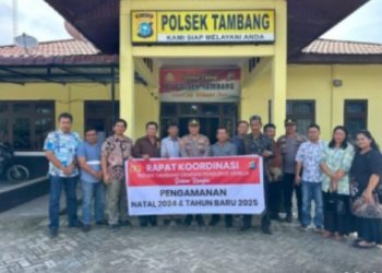 Polsek Tambang Lakukan Rapat Koordinasi Dengan Pengurus Gereja Jelang Natal dan Tahun Baru